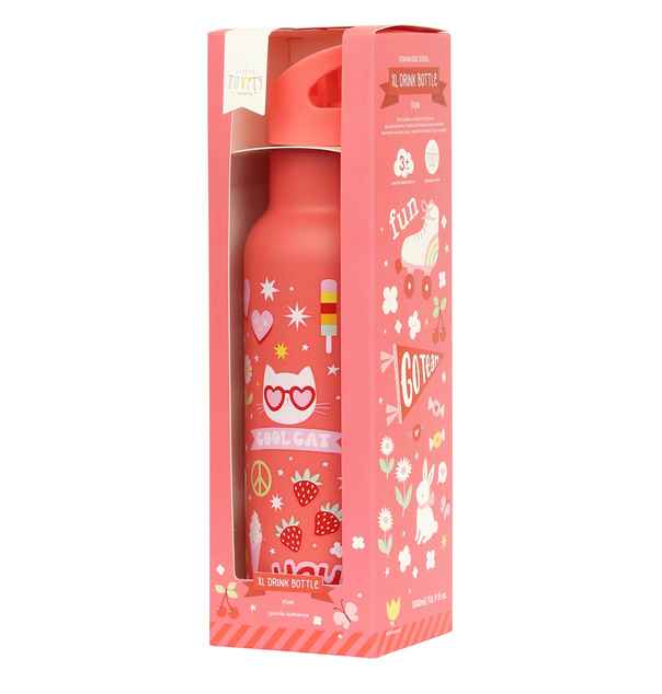 A Little Lovely Company - nerezová fľaša na pitie, 500 ml - zábava