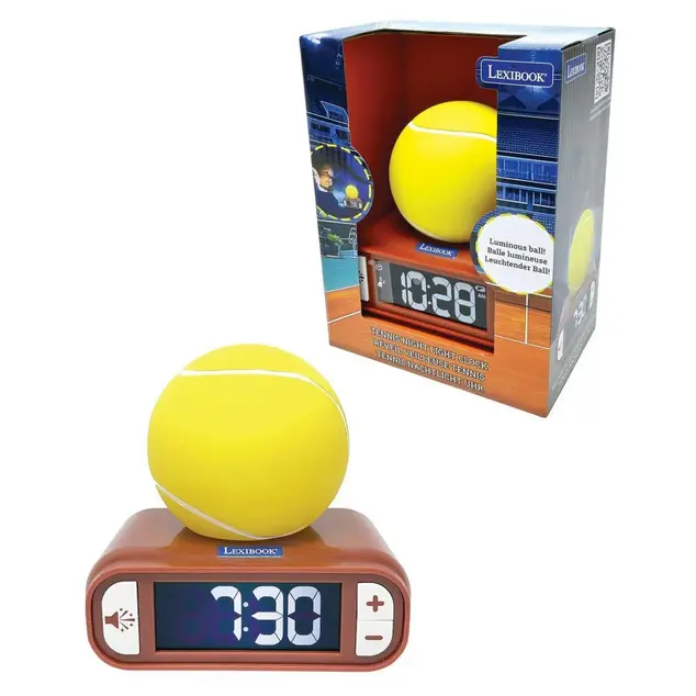 Budík s nočným 3D svetlom Tenis