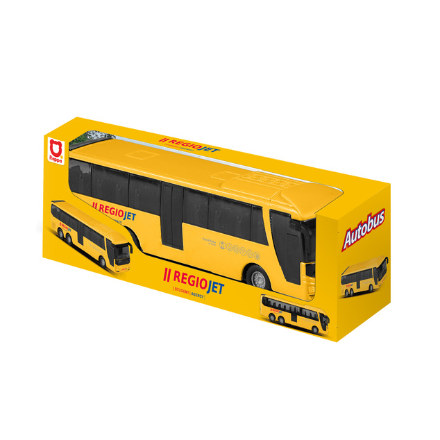 Kovový autobus RegioJet 15 cm