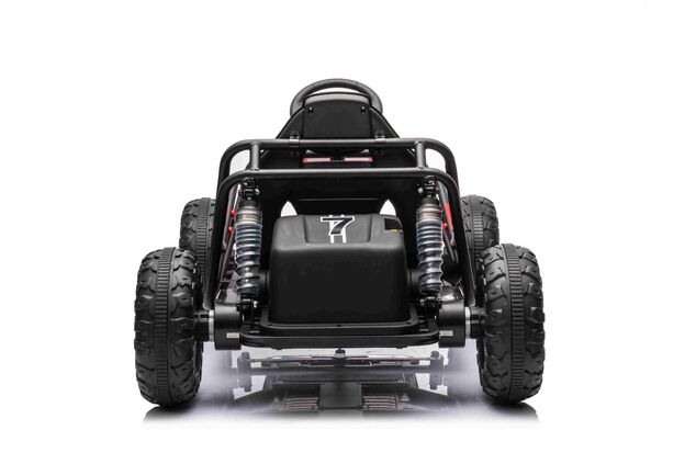 Elektrische Go-Kart SPORT-KART 24V, rot, EVA-Räder, Kunstledersitz, 2 x 50W Motor,