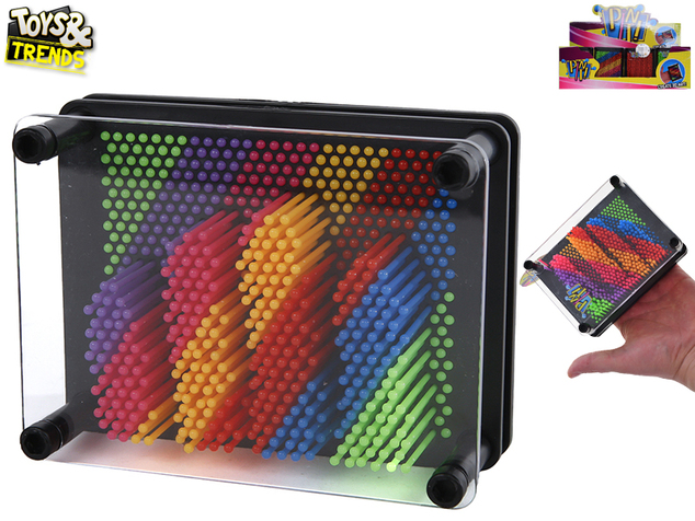 Toys&amp;Trends Pin it! v tvare obdĺžnika 12,5x9,5cm 3D odtlačky 1 ks