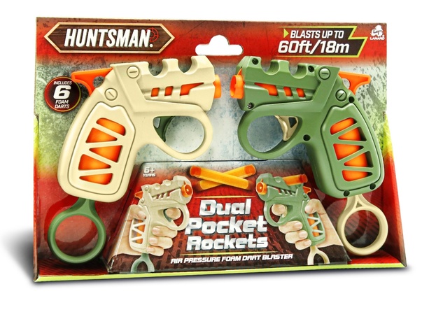 Huntsman Pištoľ vrecková naťahovacia 13 cm 2ks set