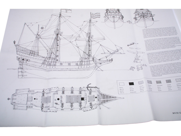 MAMOLI Golden Hind 1577 1:53 kit
