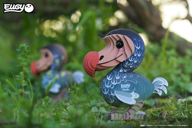 EUGY Pták Dodo 3D kartonová skládačka