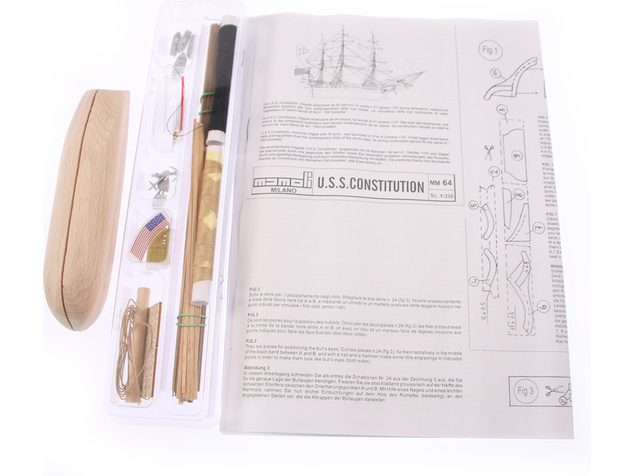 MINI MAMOLI USS Constitution 1:330 kit