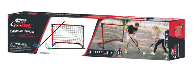 Floorball CROSS set , 2 palice 2 bránka