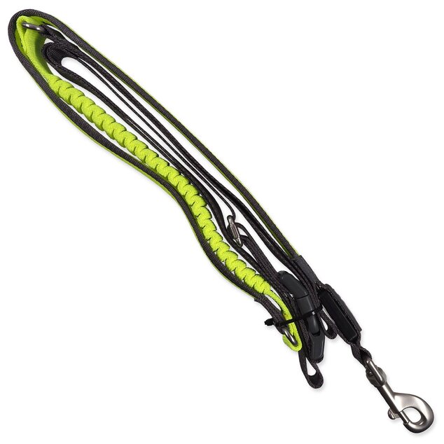 Vodítko Dog Fantasy USB LED nylonové bežecké zelené 2,5x180-250cm