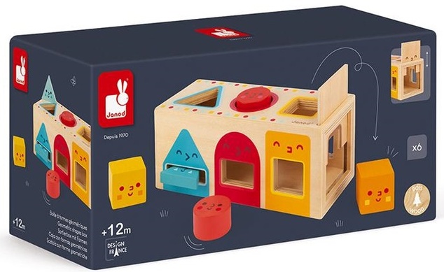 Janod Drevená vkladačka Montessori Tvary
