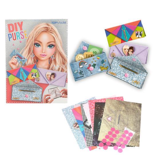 Top Model DIY PURSE - sada na výrobu papierových kabeliek, 10 kabeliek