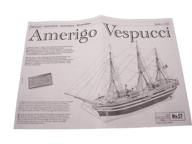 MAMOLI Amerigo Vespucci 1931 1:150 kit