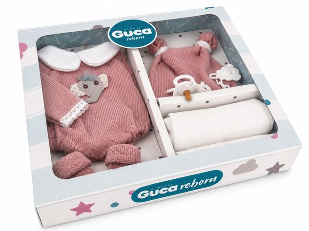 Guca 10031-441 abbigliamento per bambola bebè taglia 38 cm con accessori