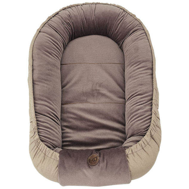 EKO Babynest Baumwolle Samt Dunkelrosa 85x50cm