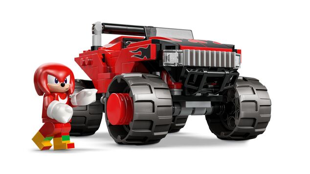 LEGO® Sonic The Hedgehog™ 77118 Silver a jeho auto vs. Knuckles a jeho monster truck