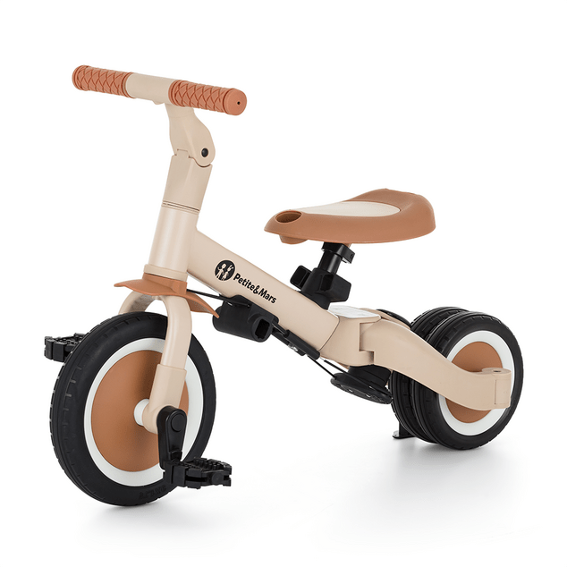 PETITE&amp;MARS Triciclo multifuncional 5 en 1 Turbo Plus Desert Sand