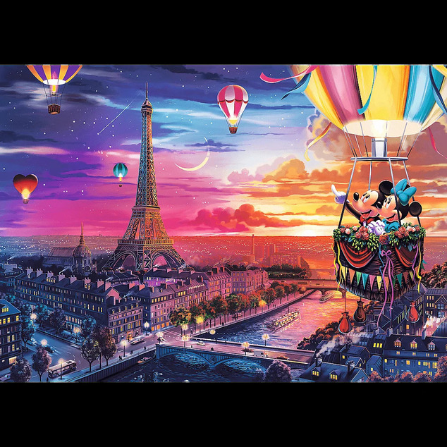 Trefl Puzzle 1000 Premium Plus - Mickey und Minnie in Paris