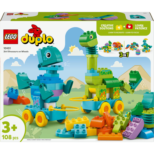 LEGO® DUPLO® 10451 3 v 1: Dinosaury na kolieskach