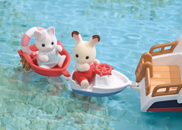 Sylvanian Families Ausflugsboot des Seemannsrobben