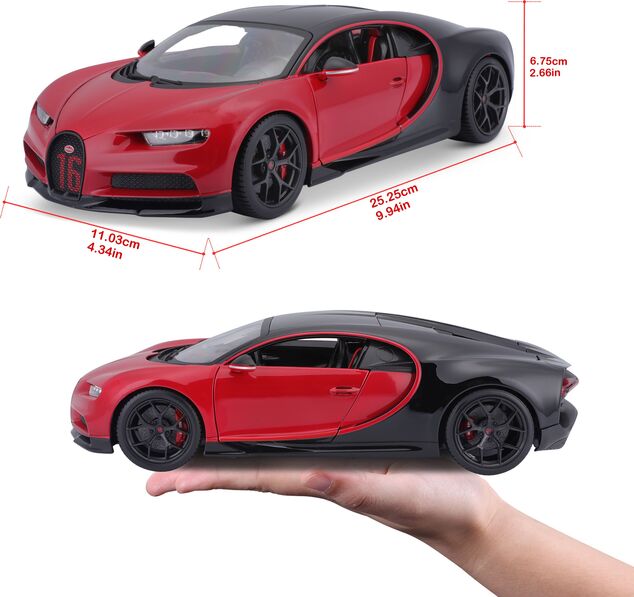 Bburago 1:18 Plus Bugatti Chiron Sport PLUS red