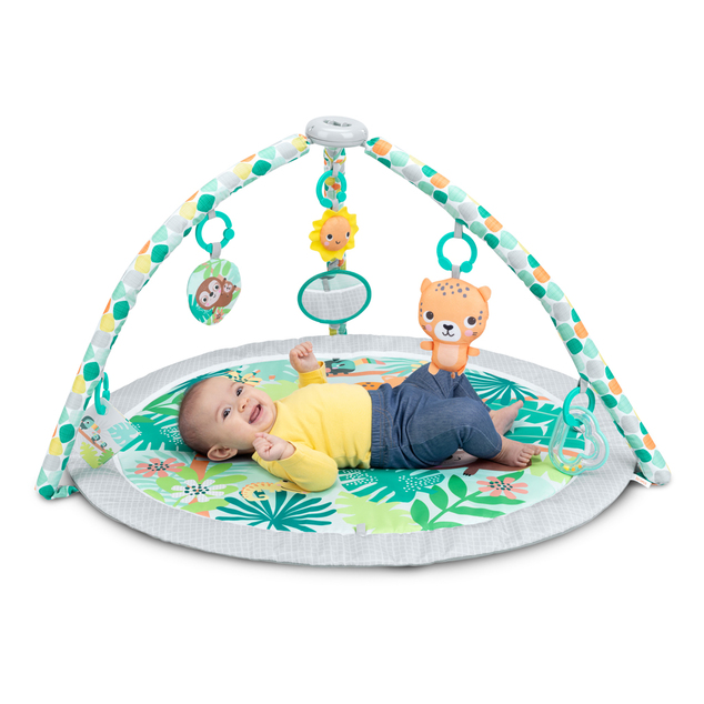 BRIGHT STARTS Deka na hranie s aktivitami Wild Rainforest™ FoldAway™ 0m+