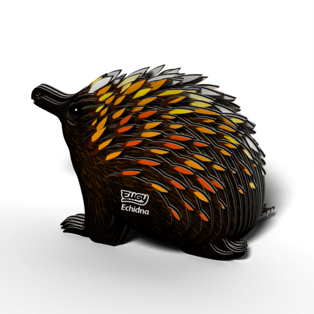 EUGY Echidna puzzle 3D in cartone