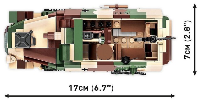 Cobi 2283 II WW Sd. Kfz. 251/9 STUMMEL, 1:35, 485 k, 1 f