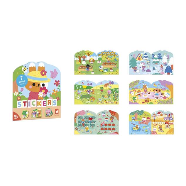 Janod Stickers Samolepky Vidiek 7 predlôh