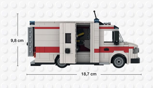 BRIXIES Plus 222.401 Sanitka s nosidlami, 430 k