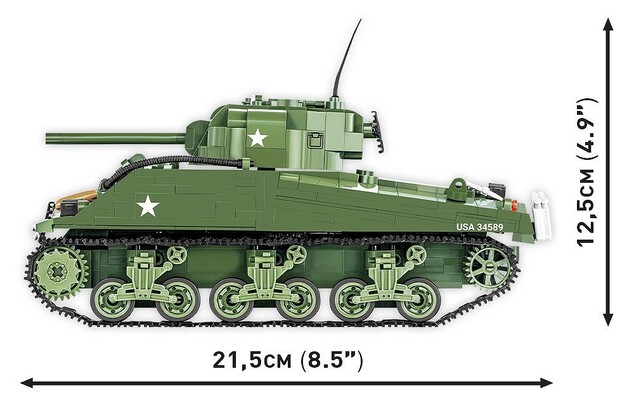 Cobi II WW M4A3 Sherman, 838 k, 2 f