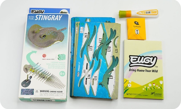 EUGY Raja 3D kartonasta sestavljanka