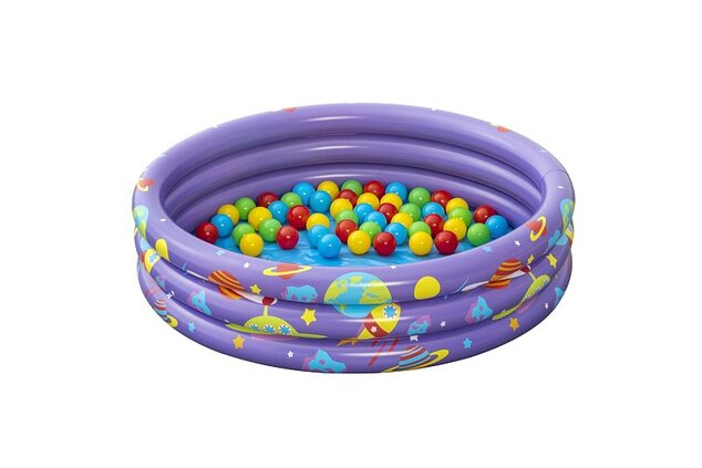 Bestway Piscina gonfiabile Intergalactic surprise con palline (50 pezzi), 102x25 cm