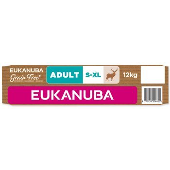 EUKANUBA Grain Free Adult minden fajta számára, szarvashúsban gazdag 12 kg