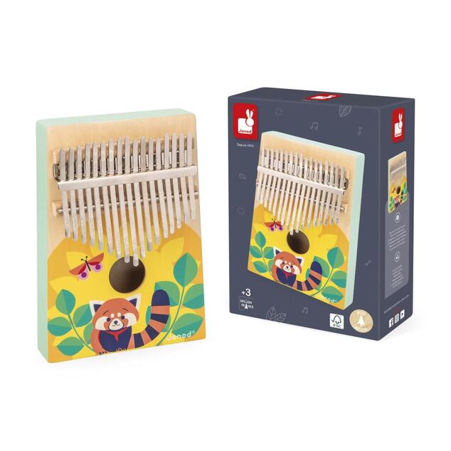 Janod Gioia Instrumento musical de madera para niños Kalimba