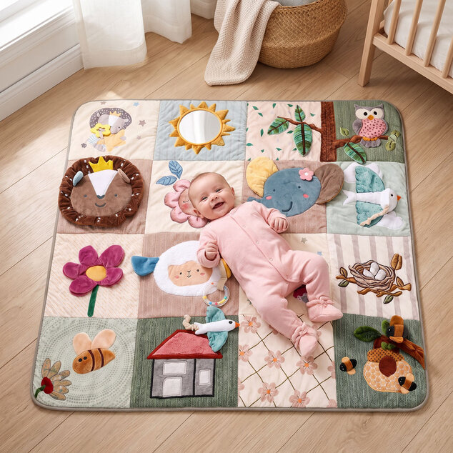 Tapis de jeu interactif Jumbo, Beige doux