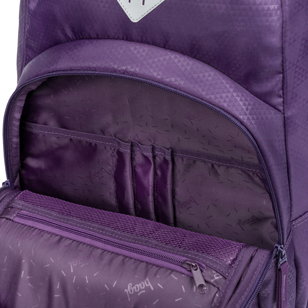 BAAGL SET 3 Coolmate Plum: ruksak, pernica, vrećica