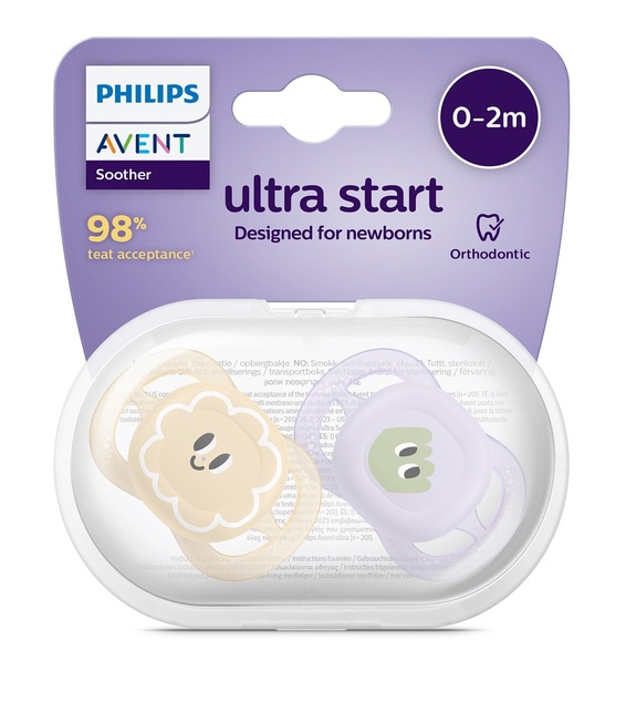 Philips AVENT Cumlík Ultrastart obrázok 0-2m dievča 2 ks