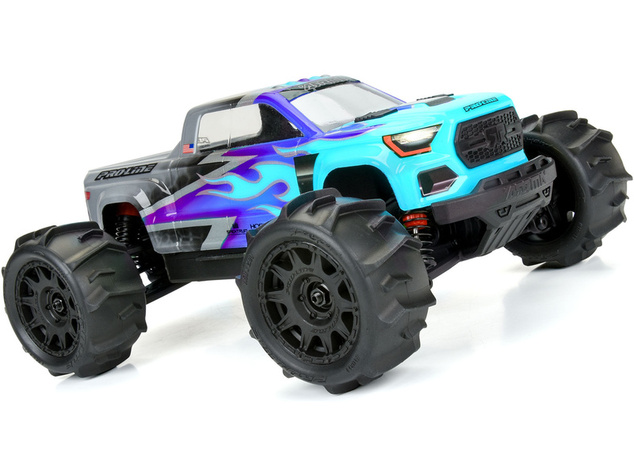 Pro-Line koleso 1:18, pneu Dumont, disk čierny, H12mm (4): Granite GROM