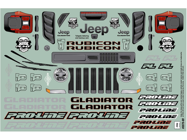 Pro-Line karosérie 1:10 Jeep Gladiator Rubicon (Arrma Granite)