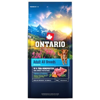 Krmivo Ontario Adult All Breeds Monoprotein Tuna &amp; Sweet Potatoes 12kg