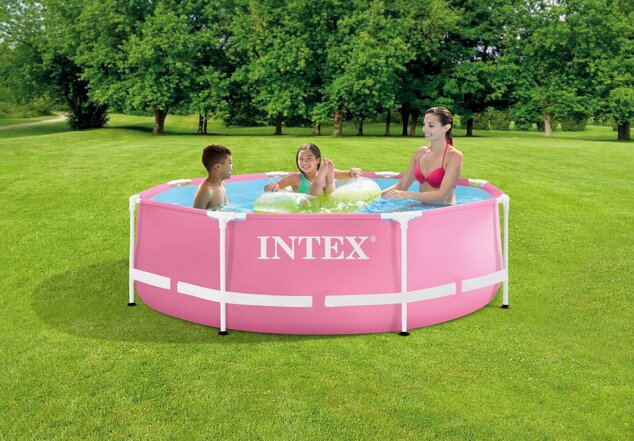 INTEX 28290 Záhradný bazén ružový 244x76cm