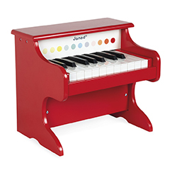 Janod Strumento musicale in legno Pianoforte elettronico Confetti