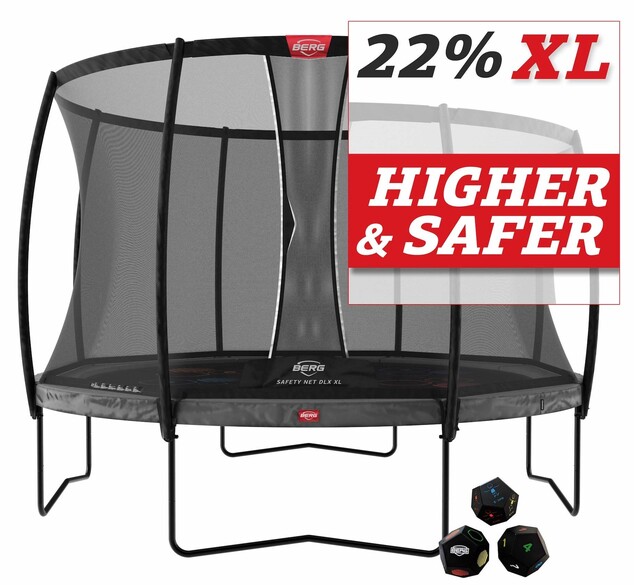 BERG Champion 430 Grey Levels + ochranná sieť Deluxe DLX XL