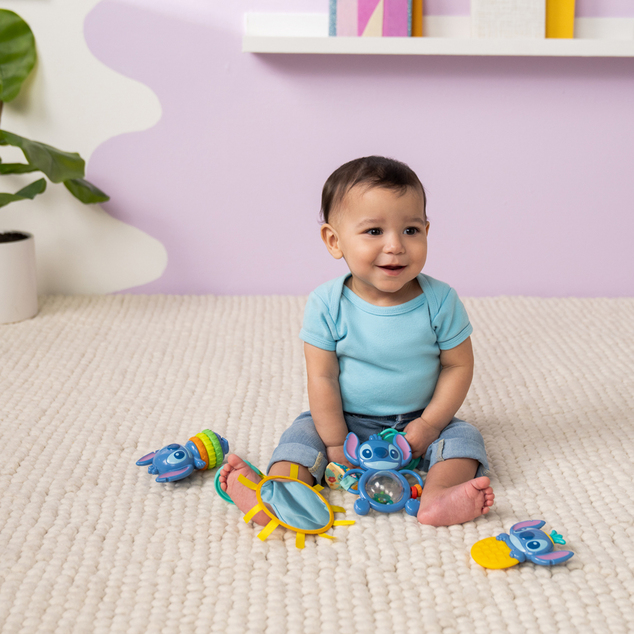 BRIGHT STARTS Set cadou multisenzorial Stitch Tropical Treasures™, 3m+