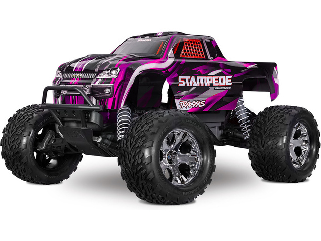 Traxxas Stampede 1:10 BL-2s RTR ružový