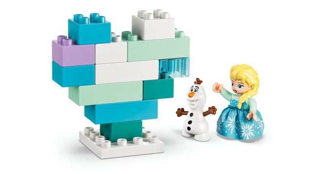 LEGO® DUPLO® Disney 10462 Ľadové kráľovstvo: Kreatívna krabička s Elsou a Olafom