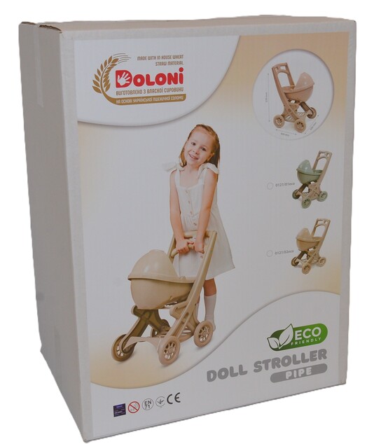 Doloni ECO Line Kočík pre bábiky Pipe béžová