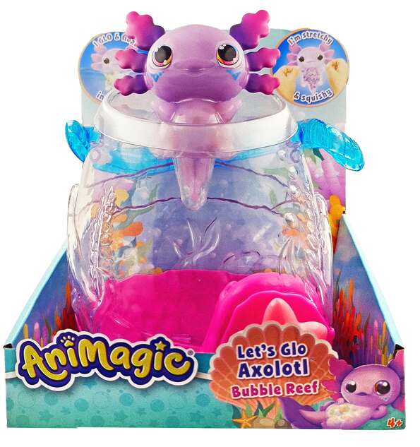 Animagic Svietiaci Axolotl v akváriu