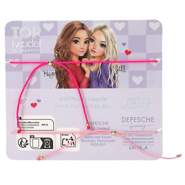 Top Model Narukvice prijateljstva sa srcem, ružičaste