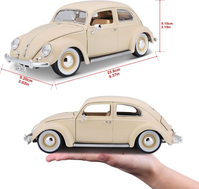 Bburago 1:18 Volkswagen Käfer 1955 Beige