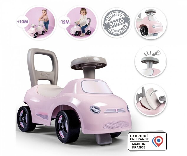 Smoby Odrážadlo Auto Ružové