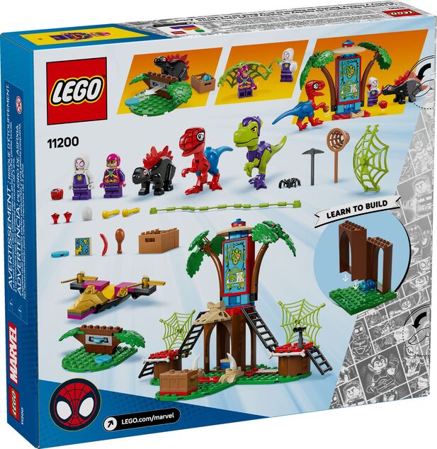 LEGO® Marvel Spidey 11200 Gobby a bitka raptorov v základni na strome